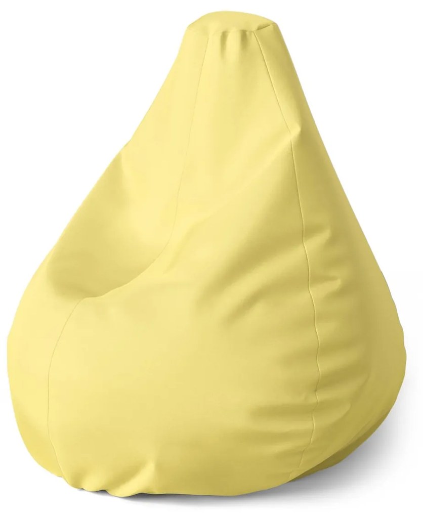 Sablio Sedací vak Pear Svetložltá - 140 x 100 x 25 cm
