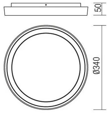 Redo 9184 - LED Vonkajšie stropné svietidlo BEZEL LED/30W/230V IP54 antracit