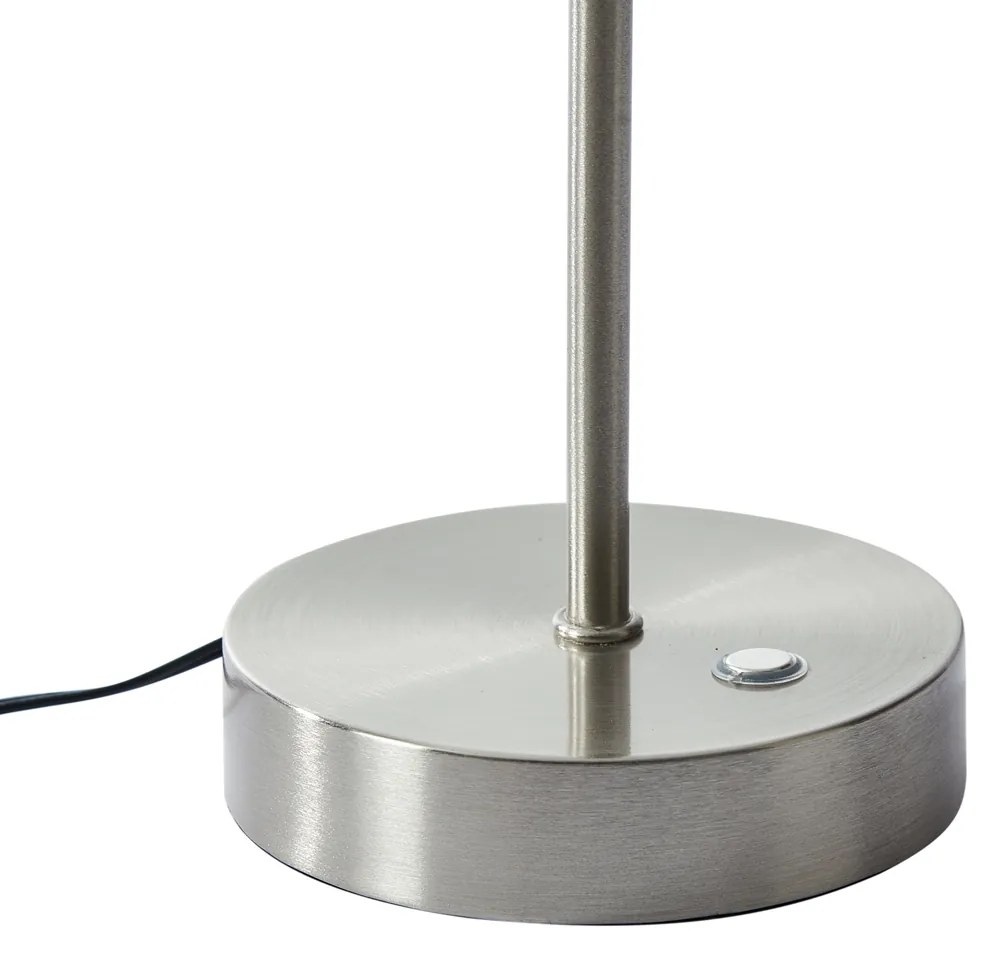 Dizajnová stolná lampa oceľová s opálovým sklom vrátane LED stmievateľná - Joya