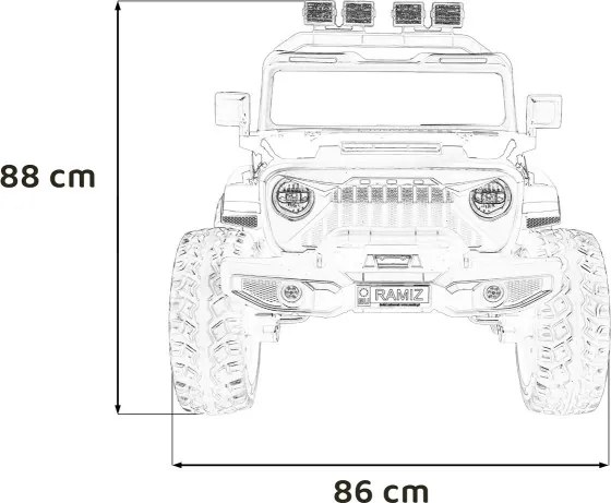 Elektrické autíčko Extreme Sport 4x4 ružové
