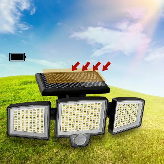 LED solárna lampa P60262