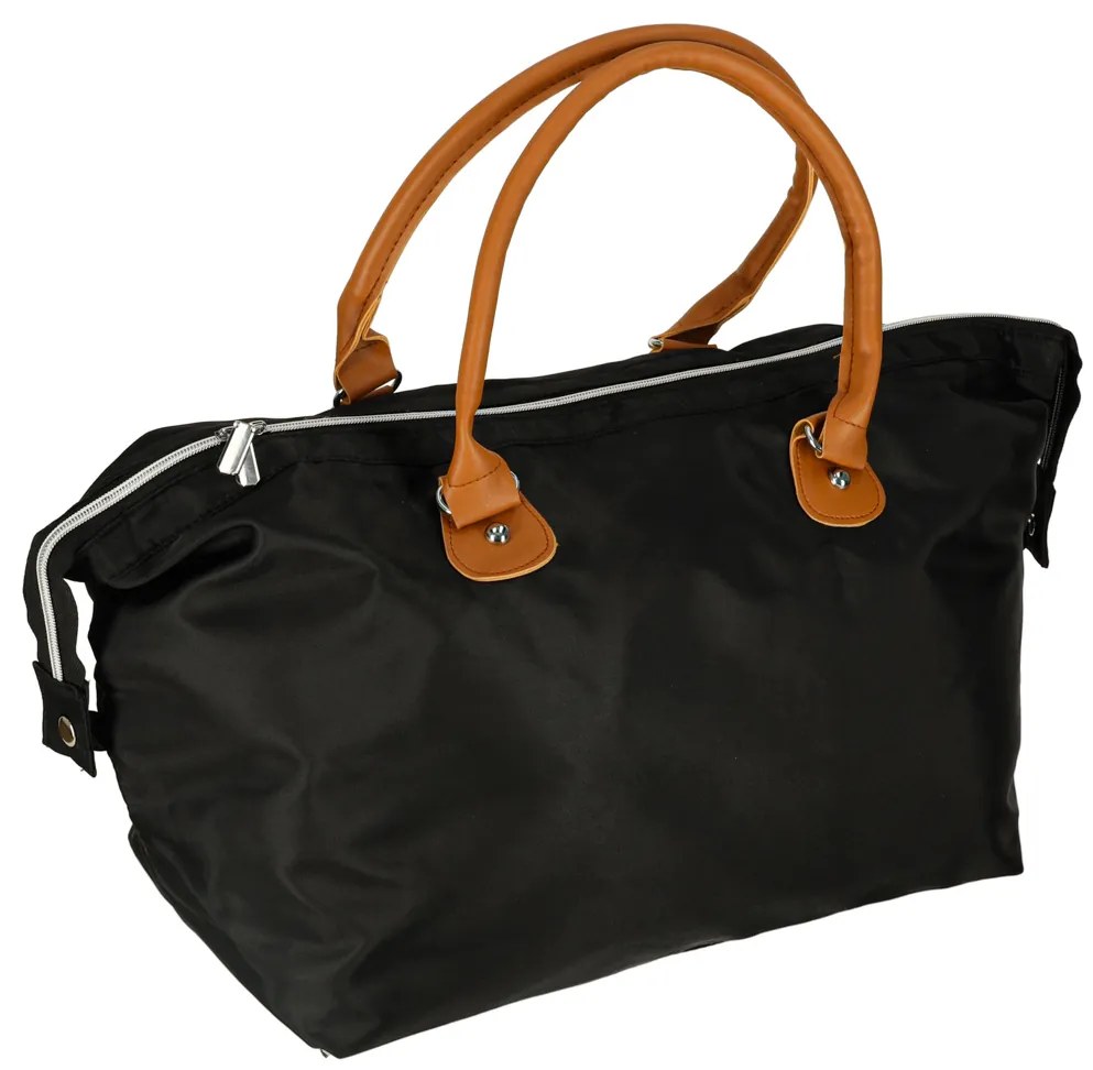 KIK Dámska multifunkčná cestovná taška na kočík čierna z polyesteru s 2 vrecúškami pre mamičku