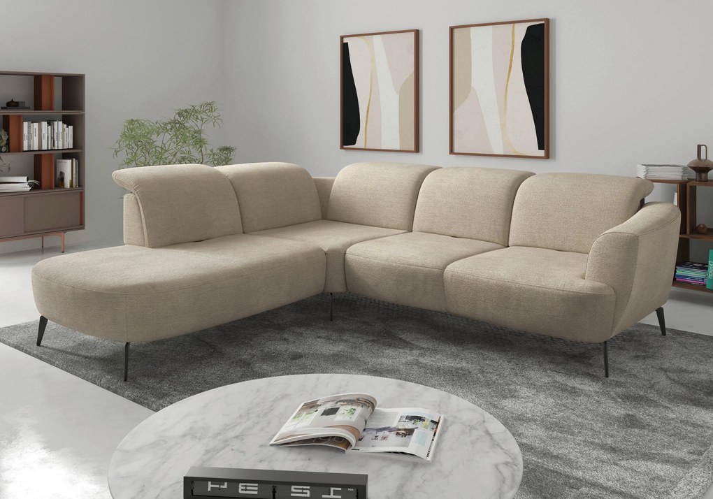 XXXLutz ROHOVÁ SEDAČKA, textil, piesková Sit & More - Sedačky - 00014401851K