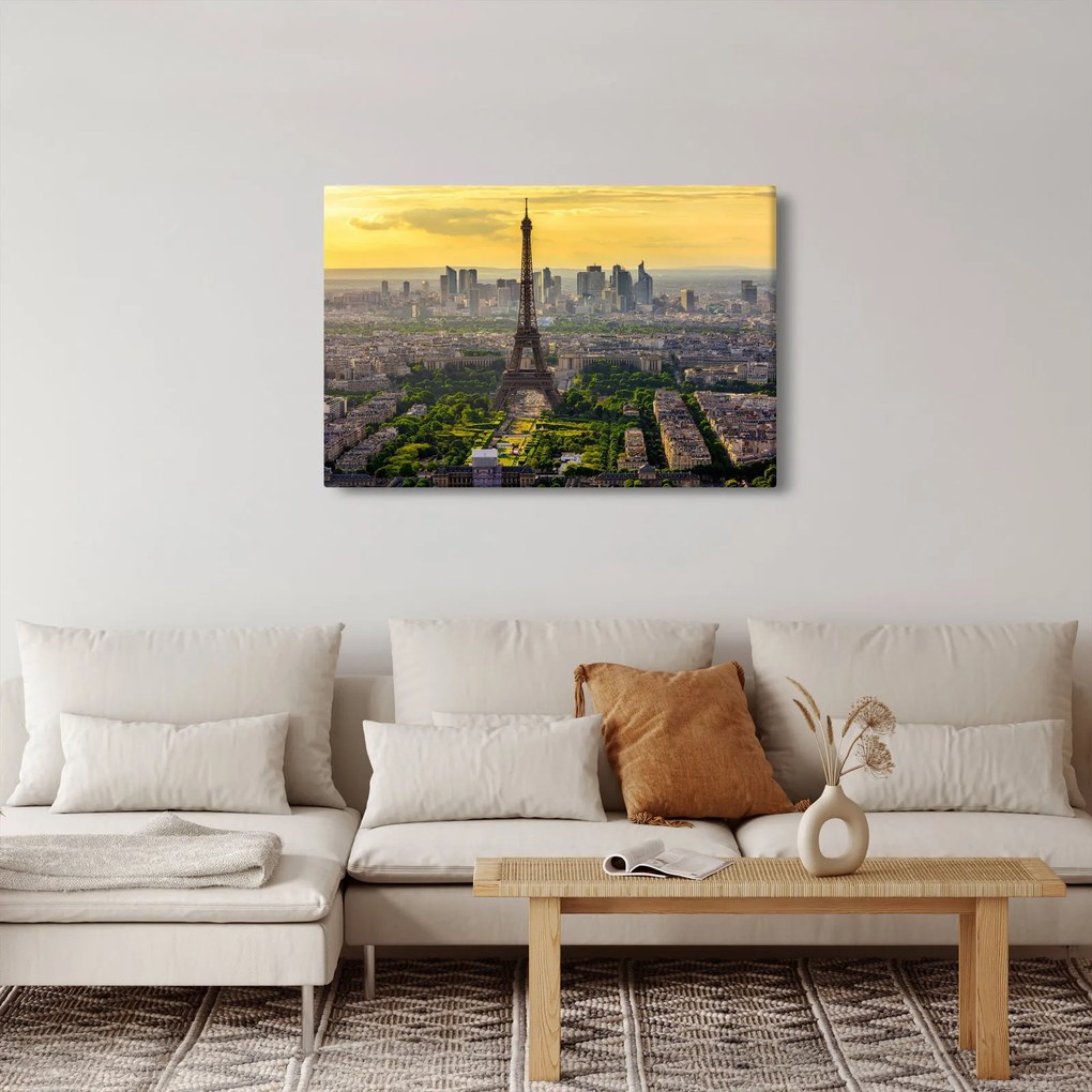 Obraz - Panoráma Paríža (90x60 cm)