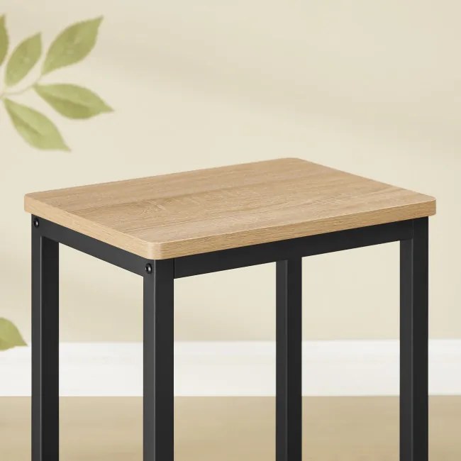 Barová stolička OSKAR LBC065B11 sonoma / čierne nohy