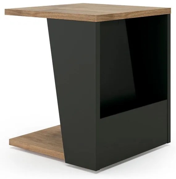 Konferenčný stolík s doskou v dekore orechového dreva 40x40 cm Albi - TemaHome