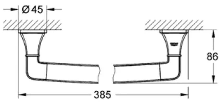 Grohe Grandera - Madlo, chróm 40633000