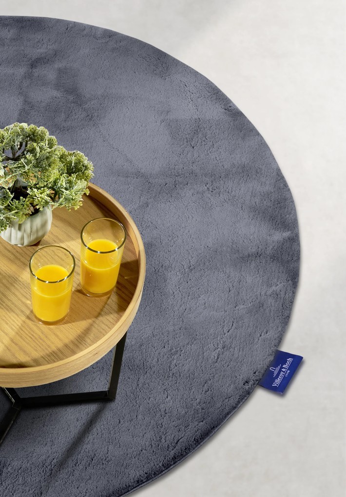 Villeroy & Boch Kusový koberec 106162 Grey kruh, 200x200 (priemer) kruh, šedá, obývacia izba