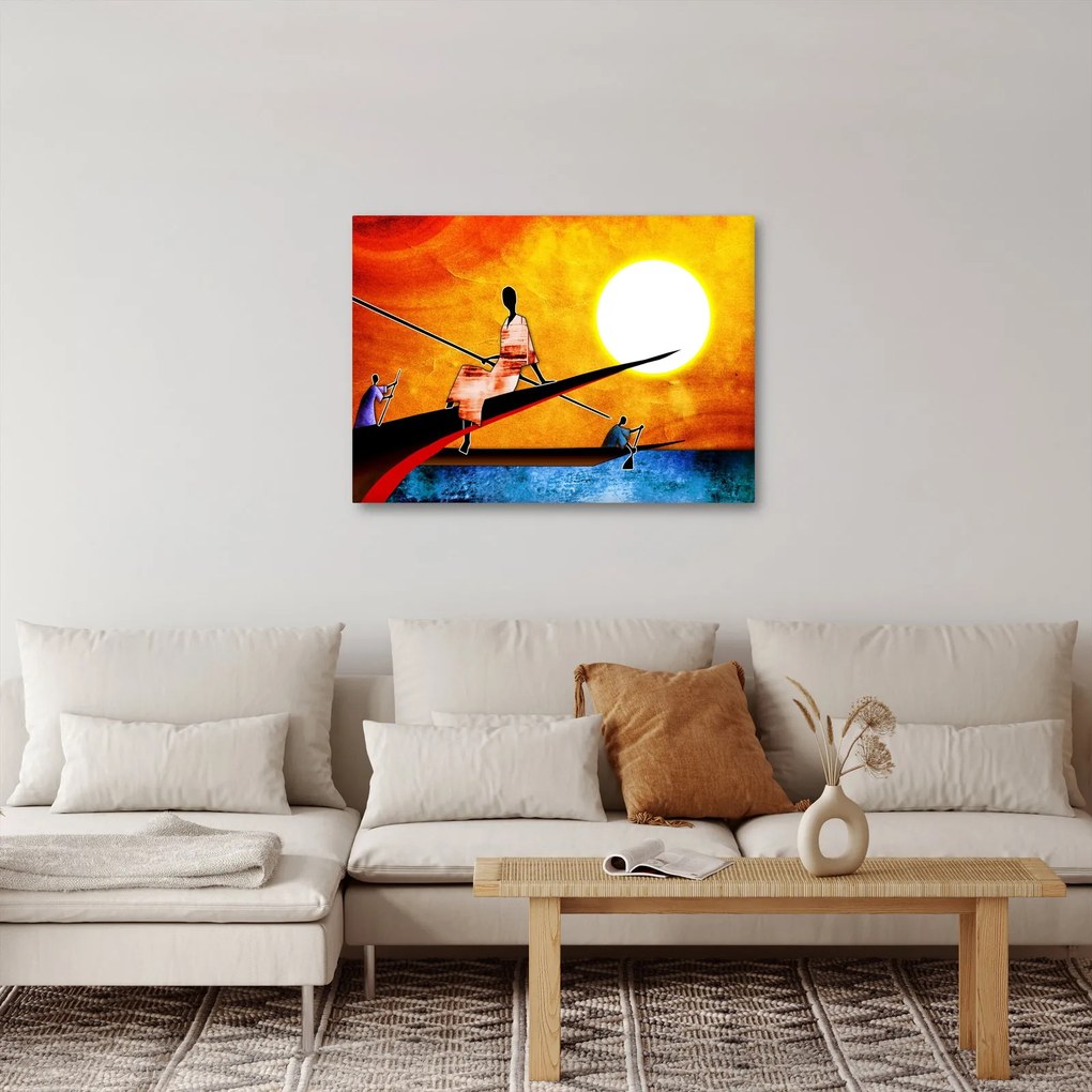 Obraz dobovej starovekej maľby (70x50 cm)