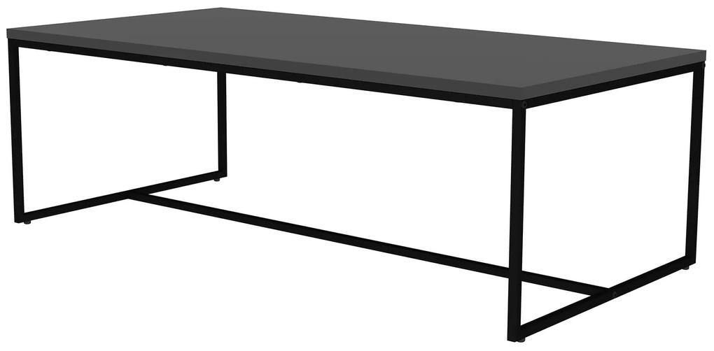 Konferenčný stolík pili 120 x 60 cm čierny MUZZA