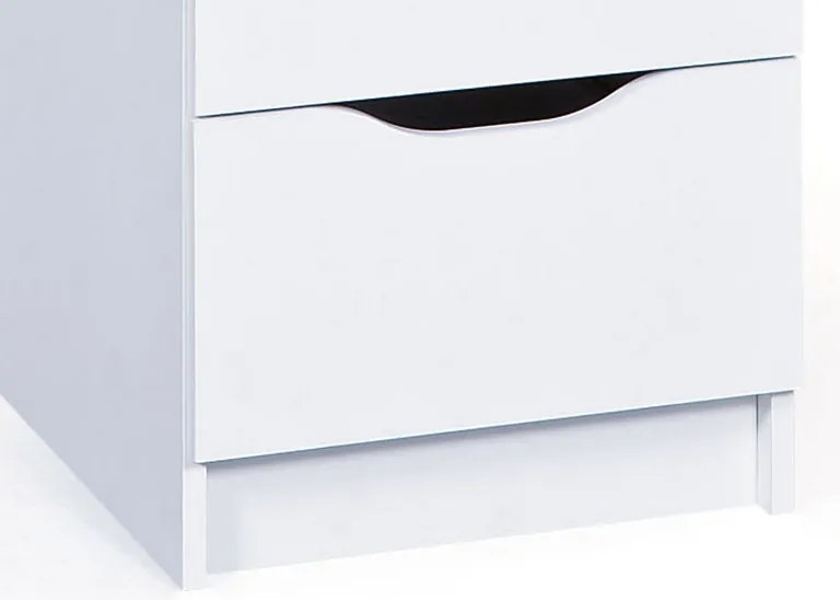 Komoda so 4 zásuvkami Westphalen, biela