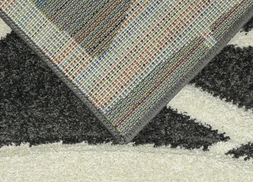 Koberce Breno Kusový koberec PORTLAND 57/RT4E, čierna, viacfarebná,120 x 170 cm