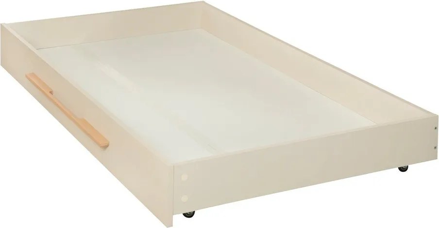 Béžová detská posteľ s úložným priestorom bez roštu 90x200 cm Kids – Roba
