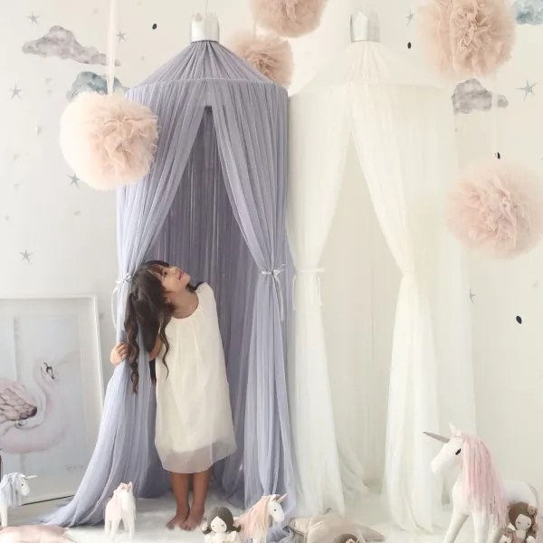 Baldachýn Dreamy svetlo šedá