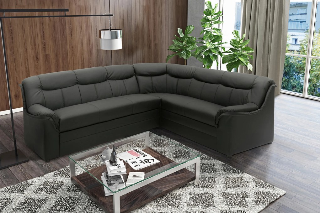 XXXLutz ROHOVÁ SEDAČKA, textil, čierna MID.YOU - Sedačky - 001776007401
