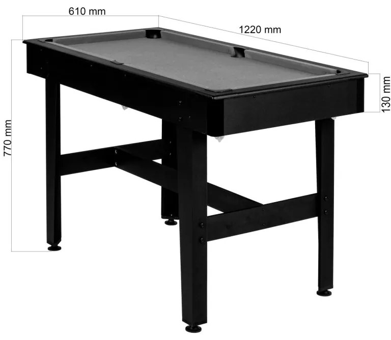 GamesPlanet® 57275 Biliardový stôl pool biliardový stôl s vybavením, 4 ft, zelený