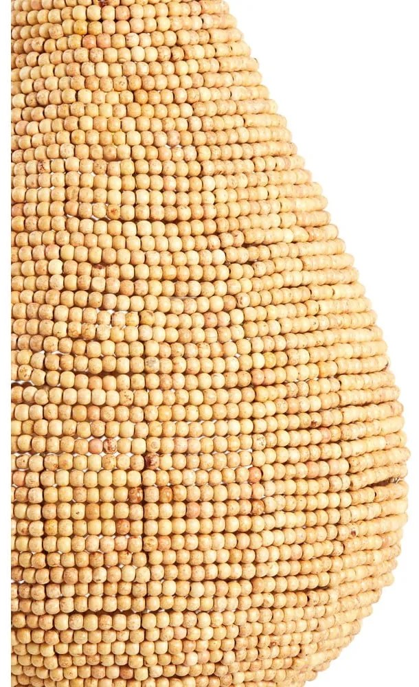 Závesné svietidlo v prírodnej farbe s dreveným tienidlom ø 31 cm Kabinda – Light &amp; Living