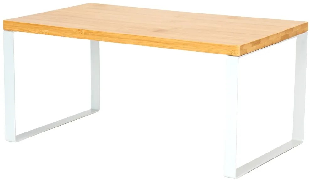 Sada 2 ks kuchyňských polic GINGER bílá/hnědá