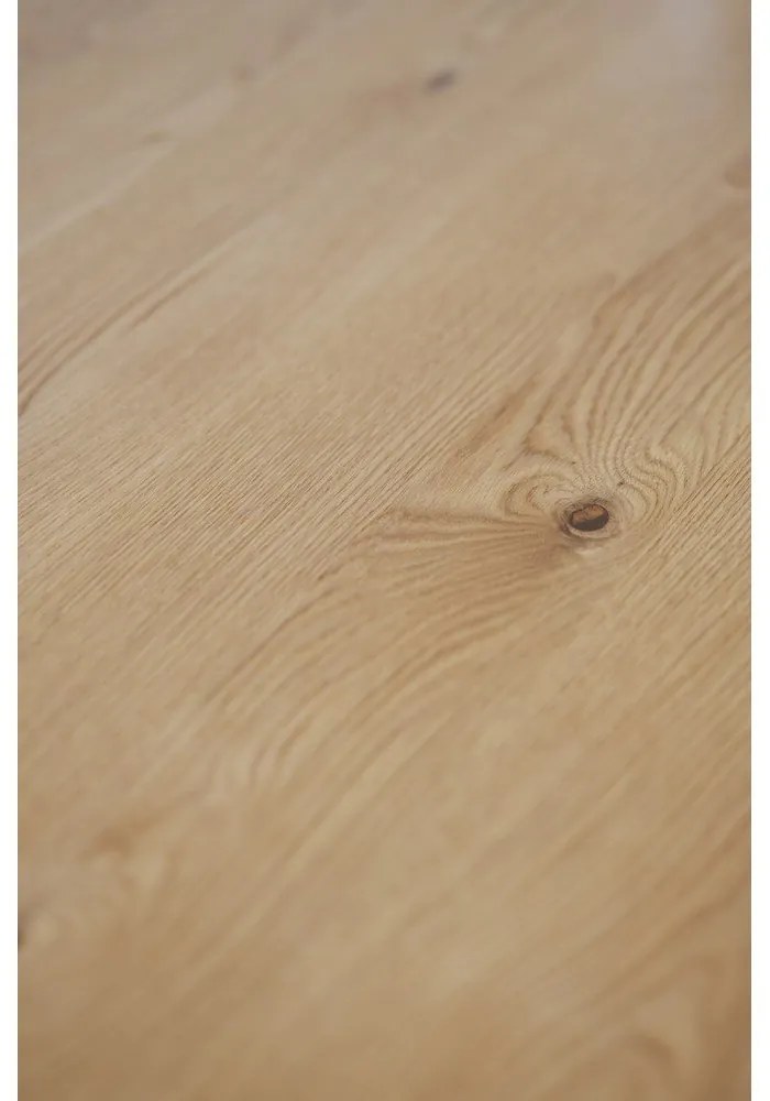 Jedálenský stôl v dekore duba v prírodnej farbe 100x220 cm Plainfield – Rowico