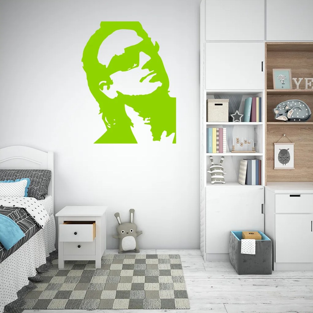 Veselá Stena Samolepka na stenu na stenu Bono Vox (U2) Farba: čierna