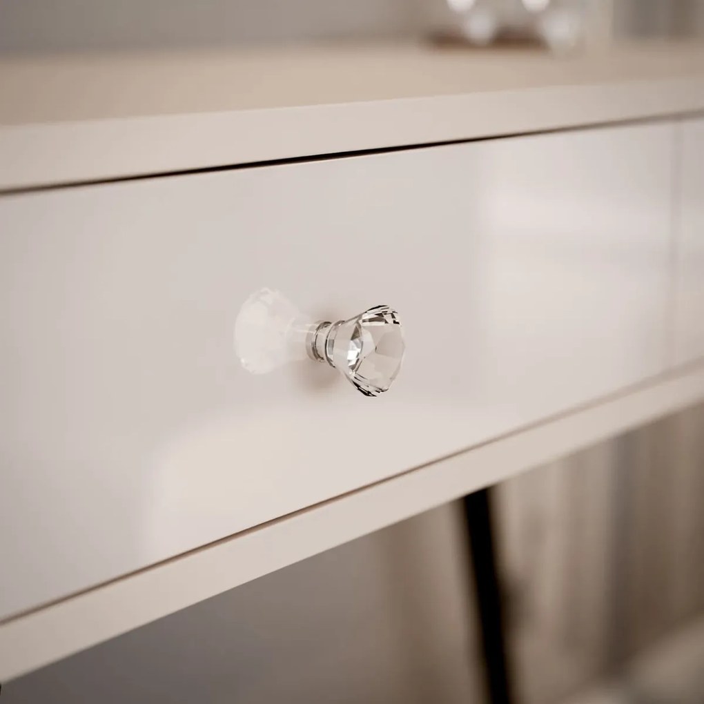 KONZOLA KATHLEEN KAŠMÍR LESKLÝ NA ČIERNÝCH NOŽIČKÁCH