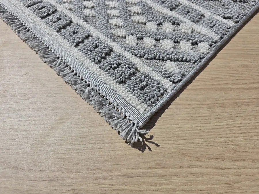 DC Koberec Milano 027 sivá krémová Rozmer: 80×200 cm