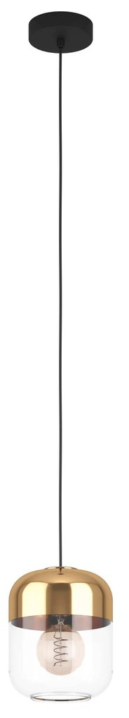EGLO Závesné moderné osvetlenie MARYVILLA, 1xE27, 40W, bronzová patina