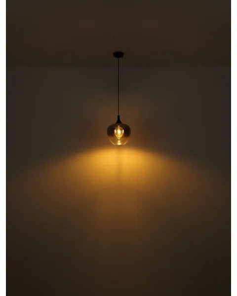 Globo 15548H - Luster na lanku MAXY 1xE27/40W/230V pr. 24 cm čierna