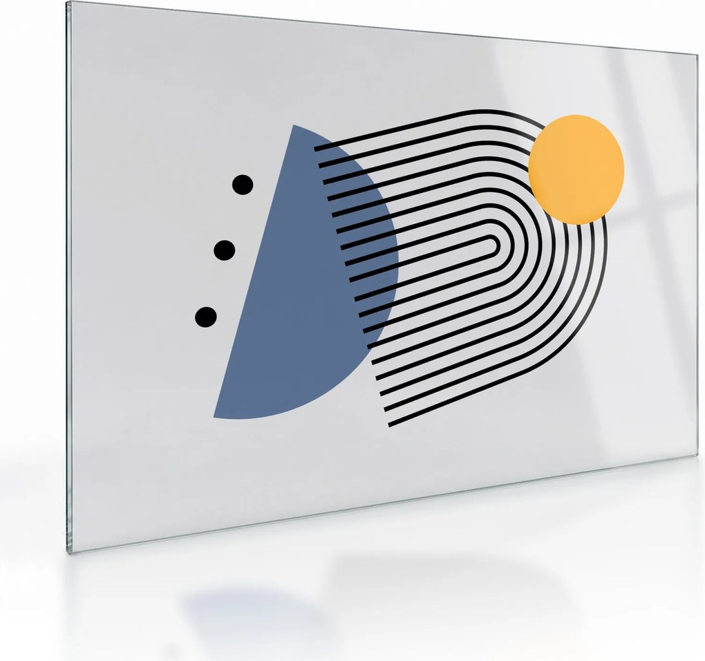 Sklenený obraz - Minimalistická abstrakcia N⁰2 (70x50 cm)