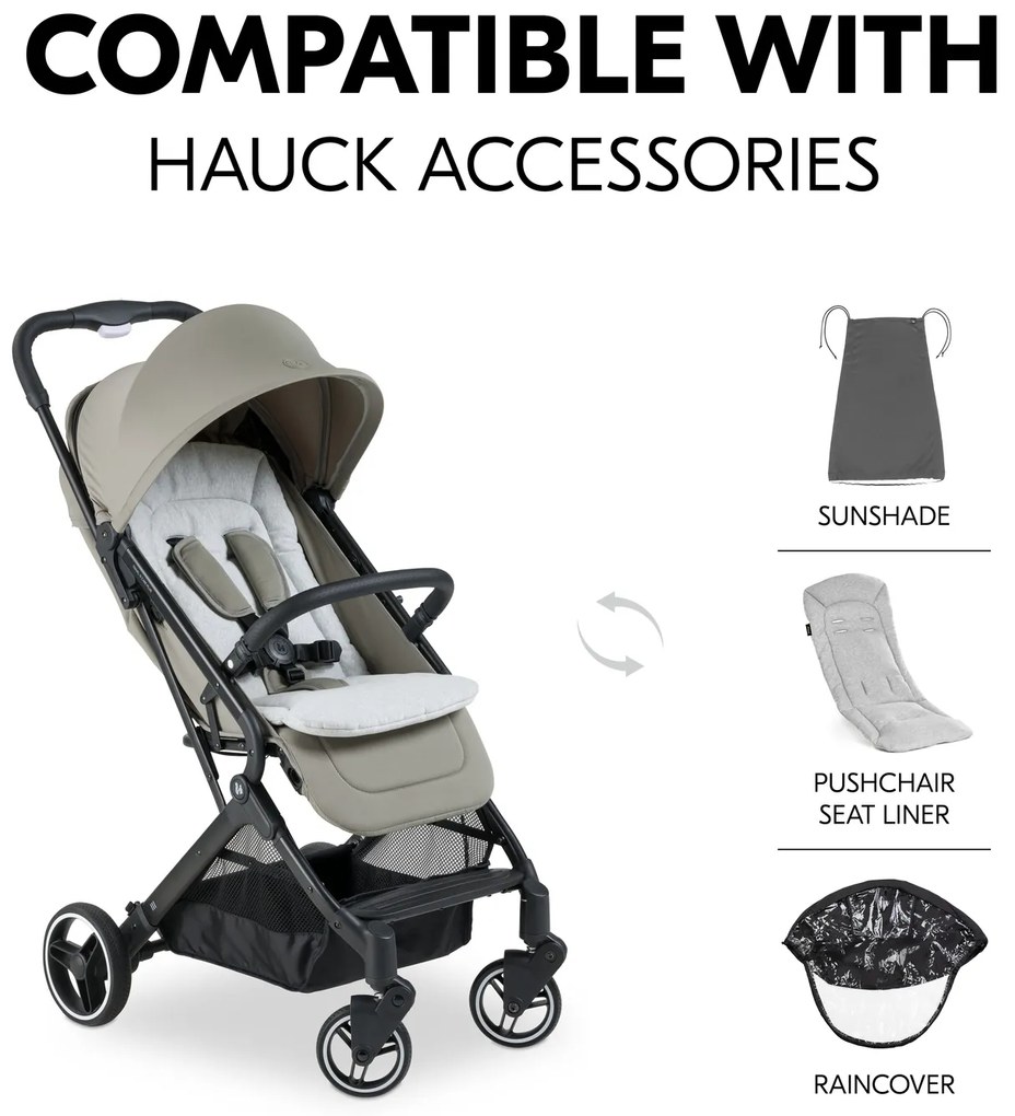 Hauck Cestovný kočiar Travel N Care Plus olive green
