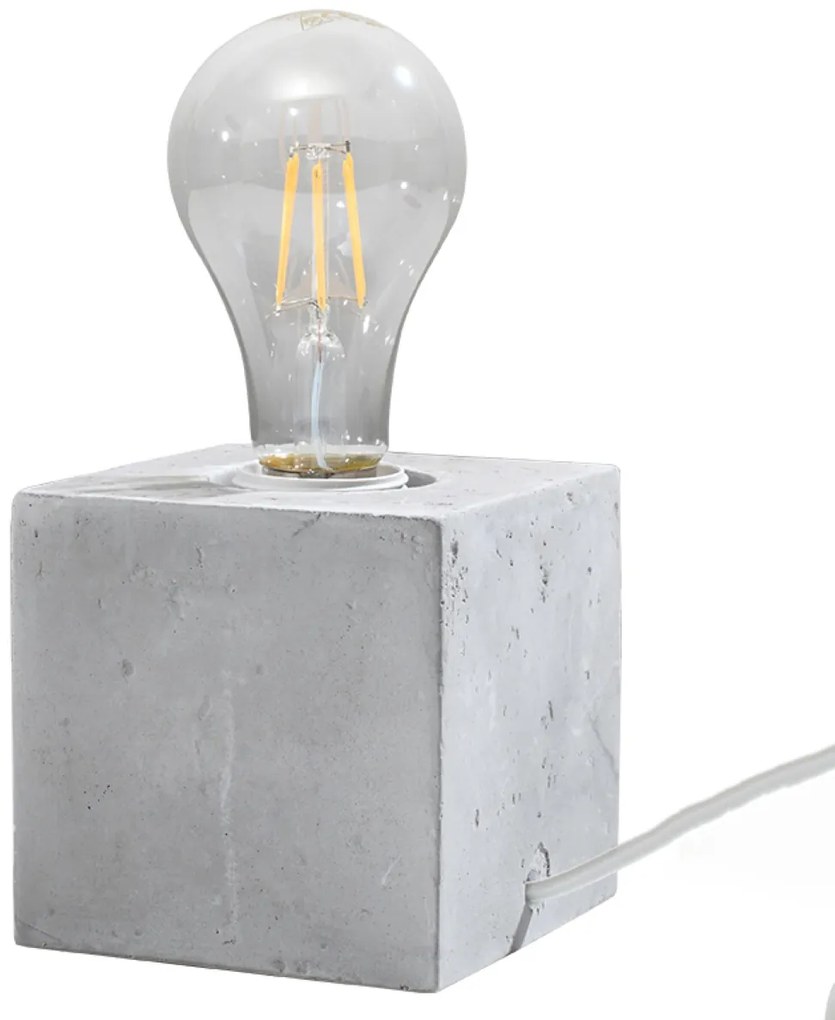 Stolná lampa Ariz, betónové telo svietidla