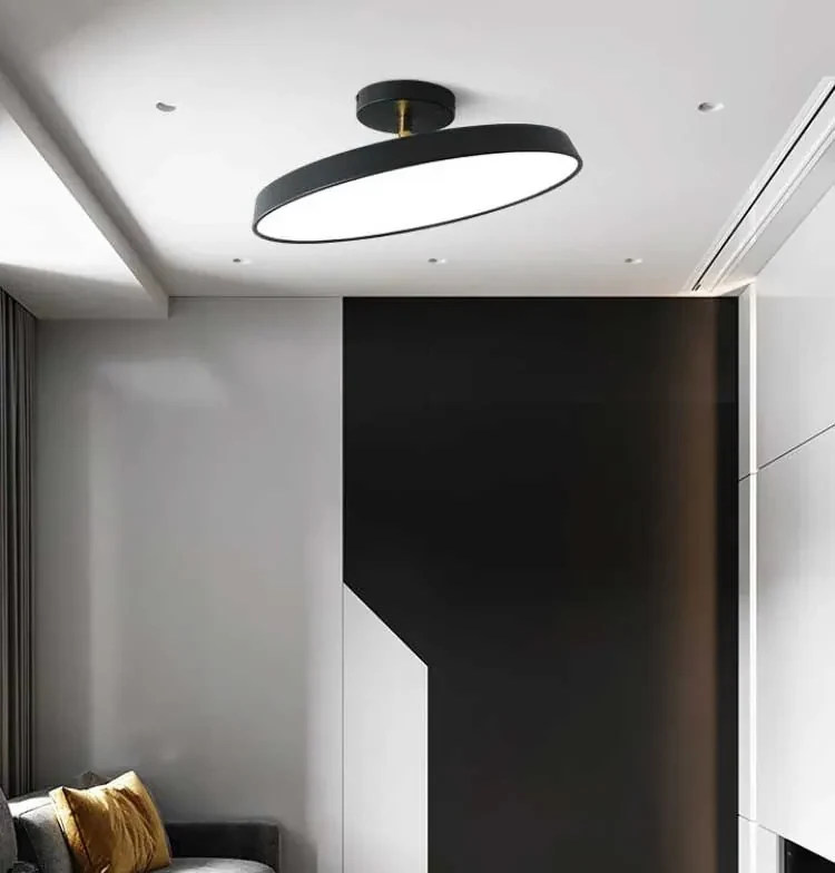 Toolight - Stropné svietidlo 50 cm 5xE27 60W APP860-C, čierna-zlatá, OSW-08956