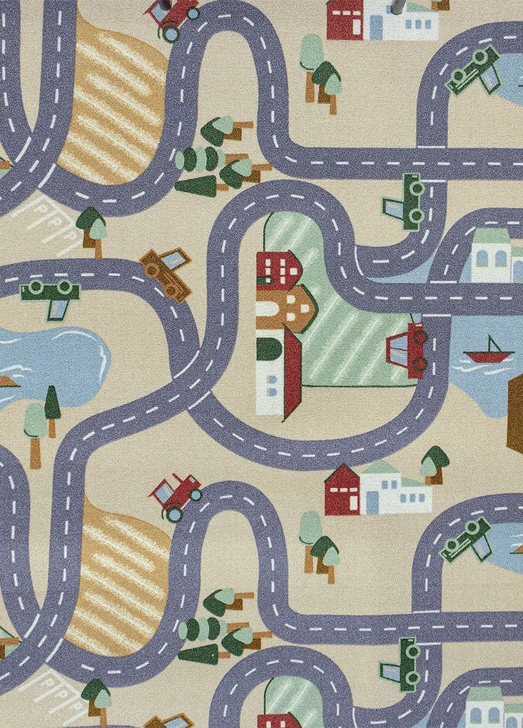 Koberce Breno Metrážny koberec SCANROAD 39, šíře role 400 cm, viacfarebná