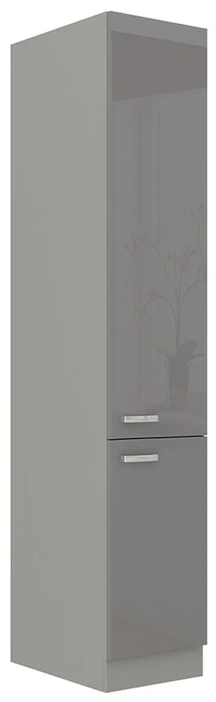 Skrinka vysoká Multiline 40 DK-210 2F, Farby: šedý / krém lesk
