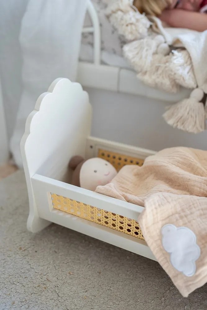 Drevená kolíska pre bábiku