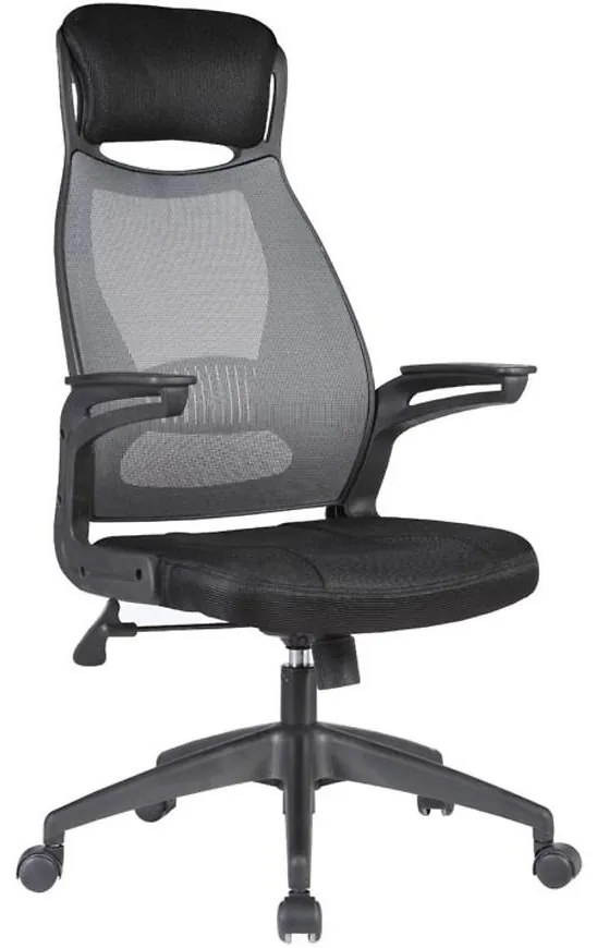 Kancelárske kreslo Solaris čierna/Šedá