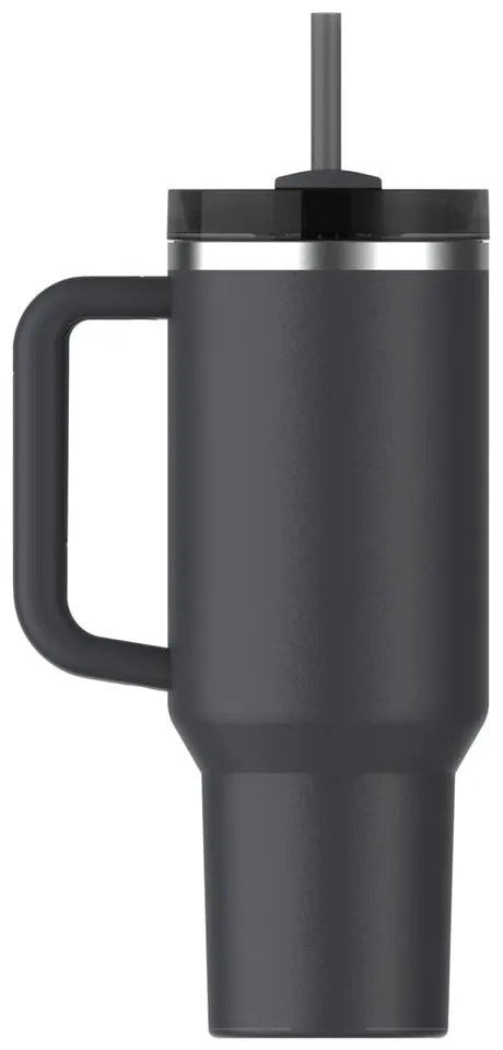 Čierna termoska so slamkou z nehrdzavejúcej ocele 1,18 l Quencher H2.0 FlowState Tumbler Black – Stanley
