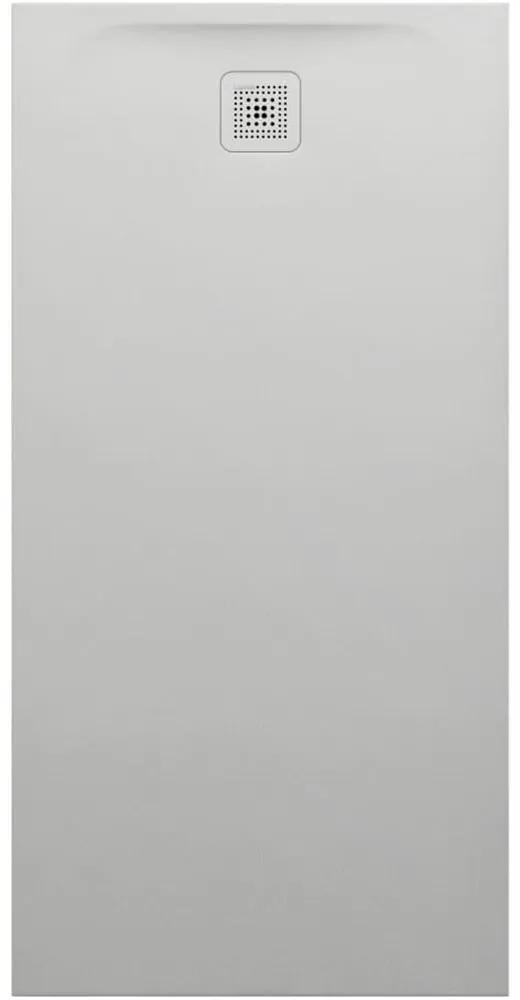 LAUFEN Pro obdĺžniková sprchová vanička z materiálu Marbond, odtok na kratšej strane, 1600 x 800 x 42 mm, svetlá šedá, H2139580770001