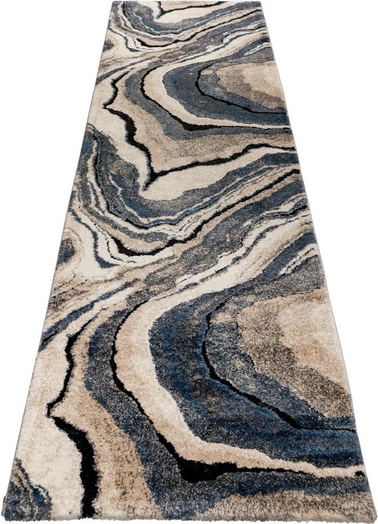 Behúň My Bologna 461 Blue, 80x300, modrá, chodba / predsieň, Obsession