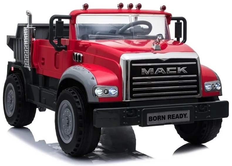 LEAN CARS Elektrické autíčko Mack LB-8822 - červené - 2x45W - 12V7Ah - 2021