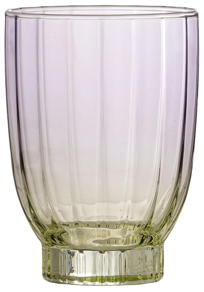 Bloomingville Pohár na vodu Nicoline 330 ml žlto-rúžová