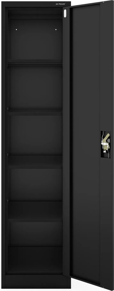 Kartotéková skriňa na kľúč čierna ALEX D600 450 x 1850 x 600 mm