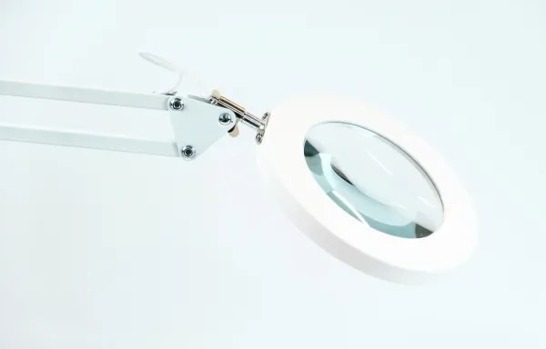 Brilagi - LED Stmievateľná stolná lampa s lupou LED/12W/5V 3000/4200/6000K biela