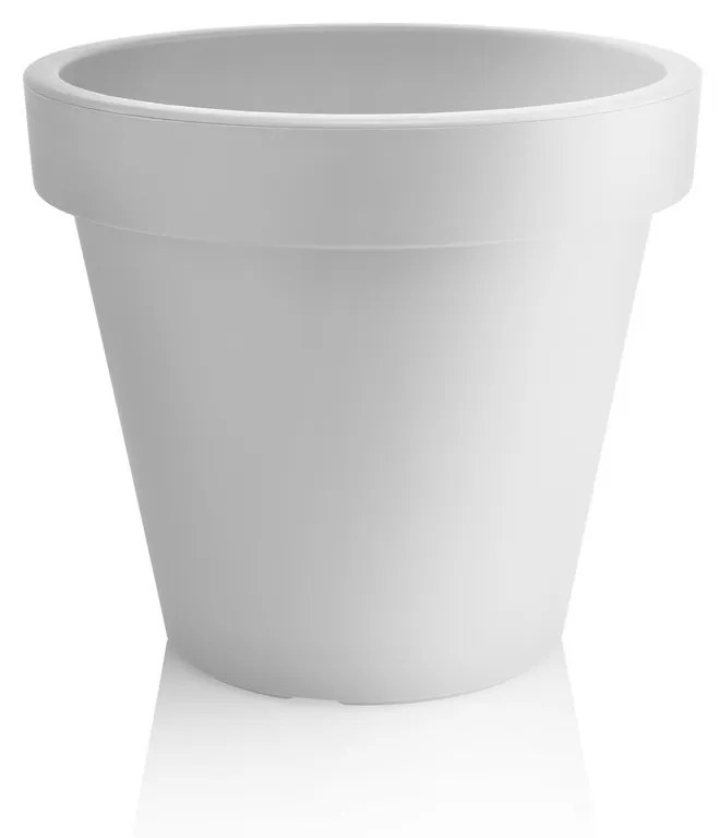 PLASTKON Dekoratívny kvetináč Metro Twist'n'Roll 39 cm biela, 39 cm