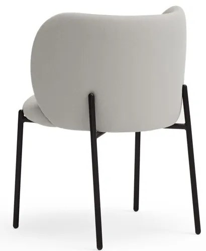 Svetlosivé čalúnené jedálenské kreslá v súprave 2 ks Mogi – Teulat