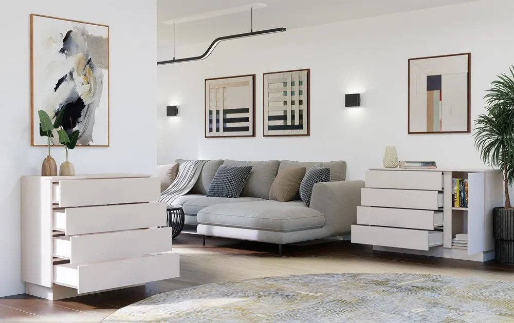 Komoda Amber 85 cm kašmírová II