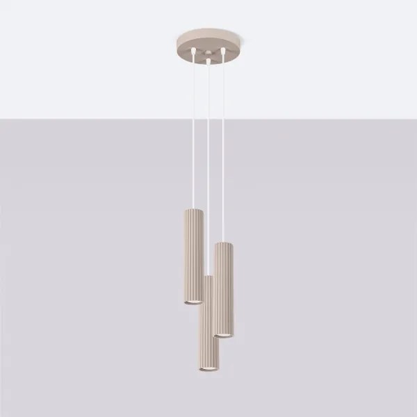 BRILAGI - LED závesný luster CRESTO 3xGU10/10W/230V taupe