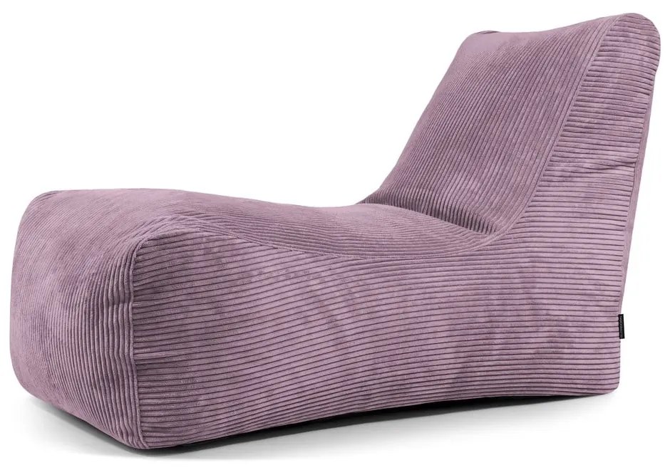 Fialový menčestrový sedací vak Lounge – SLOWDOWN