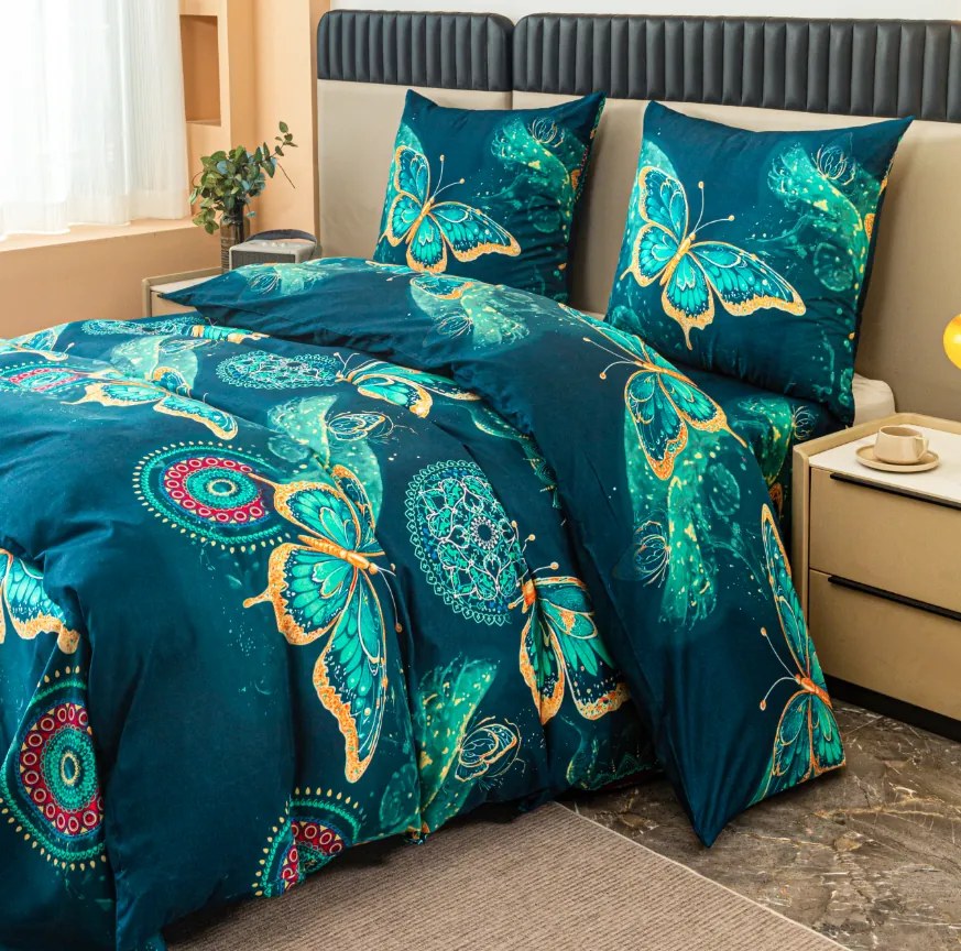 Obliečky z mikrovlákna AZURIA modré Rozmer obliečky: 70 x 80 cm | 140 x 200 cm