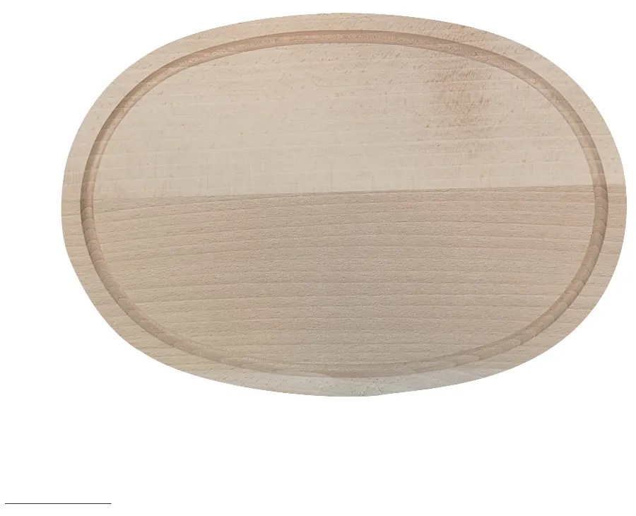 AMADEA Drevená servírovacia doska - podnos ovál, masívne drevo, 30 cm